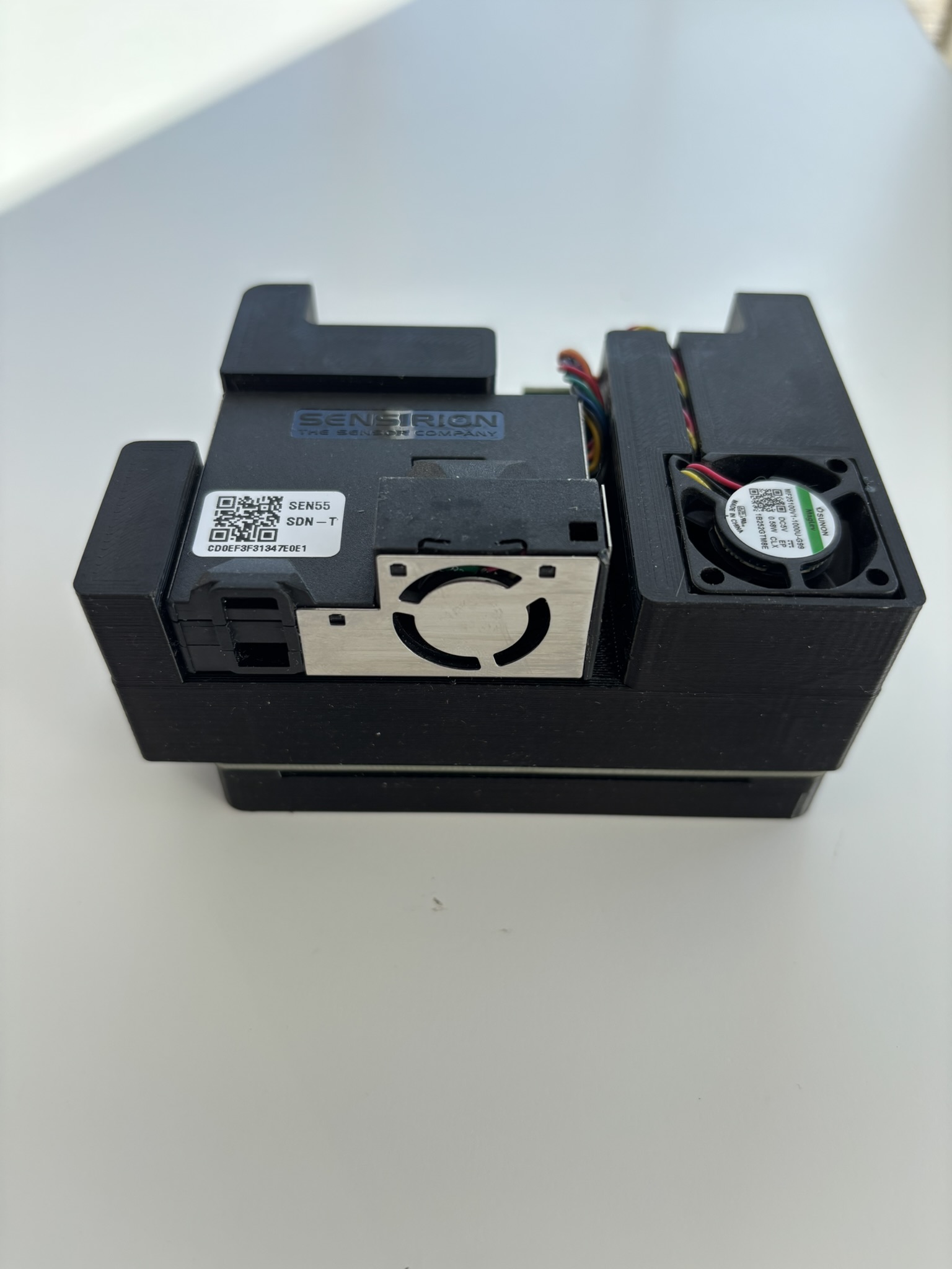 Airnode sensor cartridge and internal hardware view.
